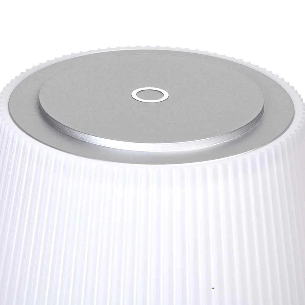 Lampada da tavolo Led touch Dory Argento 4W portatile a batteria ricaricabile USB Aigostar - Foto 1