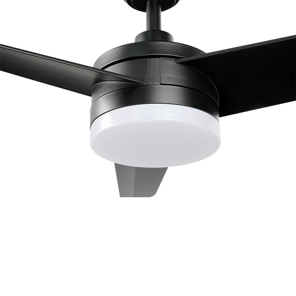 Lampadario Ventilatore da soffitto Black Curve 24W illuminazione Led regolabile con telecomando M LEDME - Foto 2