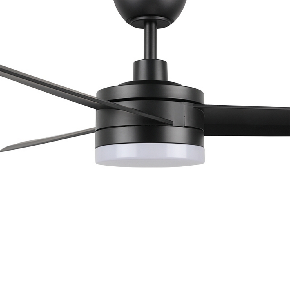 Lampadario Ventilatore da soffitto Black Curve 24W illuminazione Led regolabile con telecomando M LEDME - Foto 3