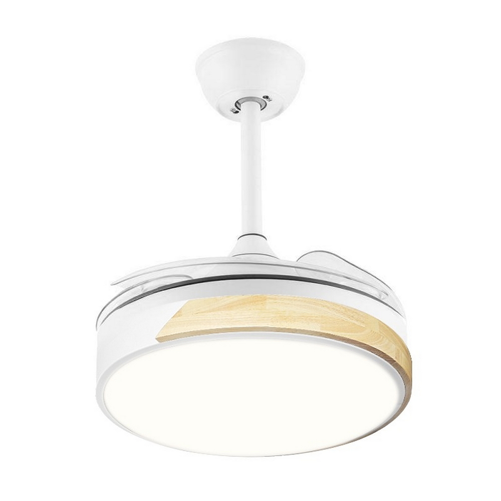 Lampadario Ventilatore da soffitto Messe Nature 27W illuminazione Led regolabile con telecomando M LEDME - Foto 1