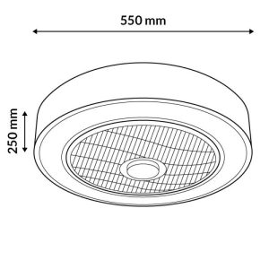 LED Lampadario Con Ventilatore Da Soffitto Silenziosio