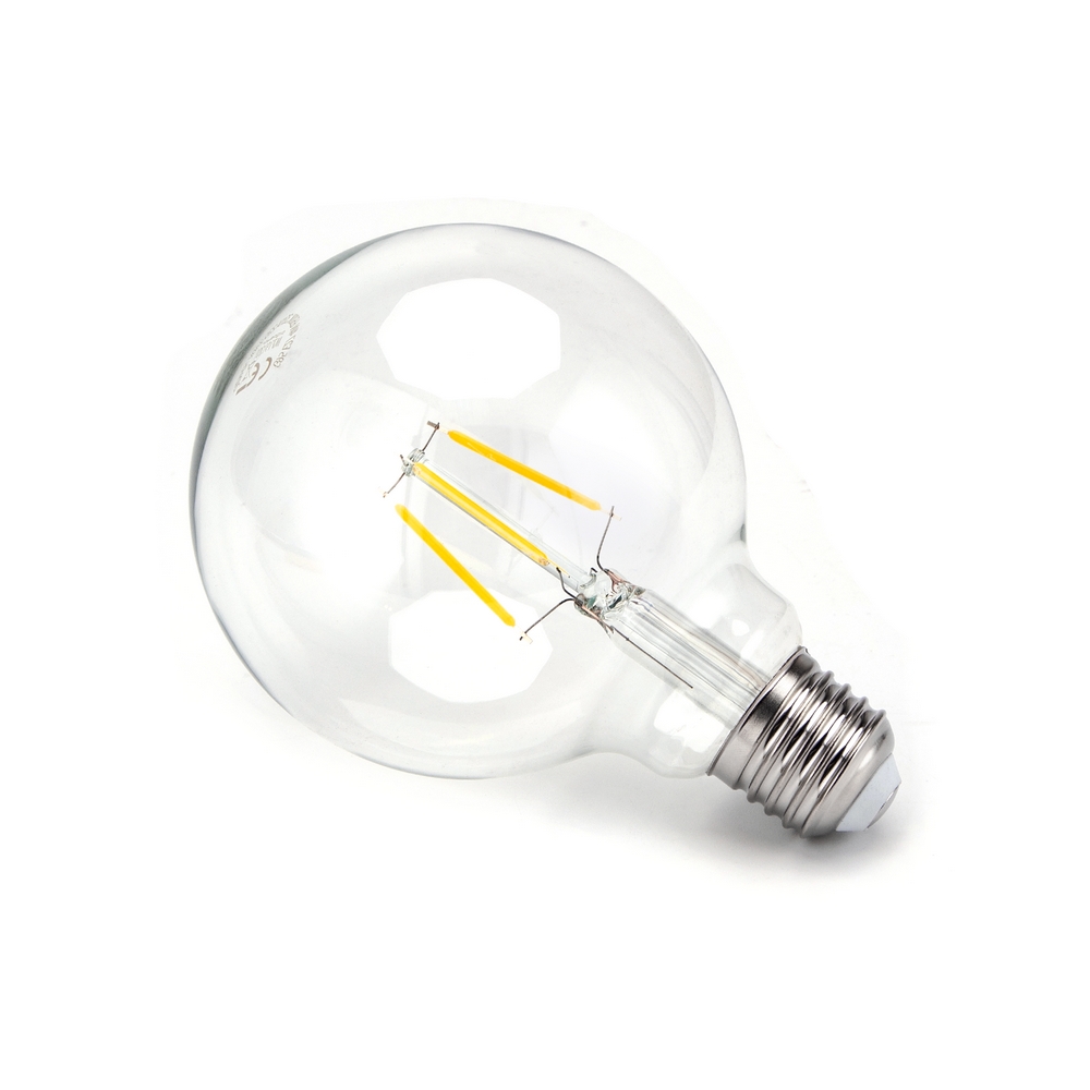 Lampadina Led a Filamento E27 G95 a globo 6W Bianco caldo 2700K Aigostar - Foto 1