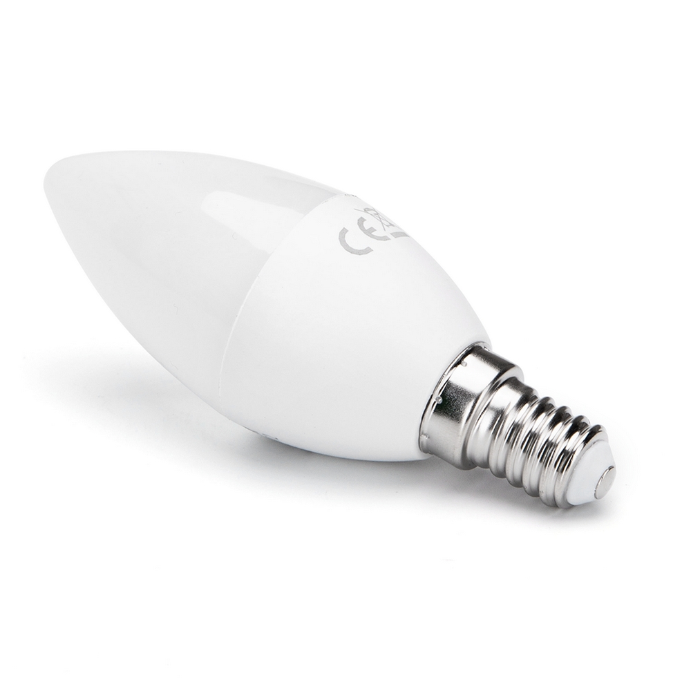 Lampadina Led E14 C37 a oliva 6W Bianco freddo 6400K Aigostar - Foto 1