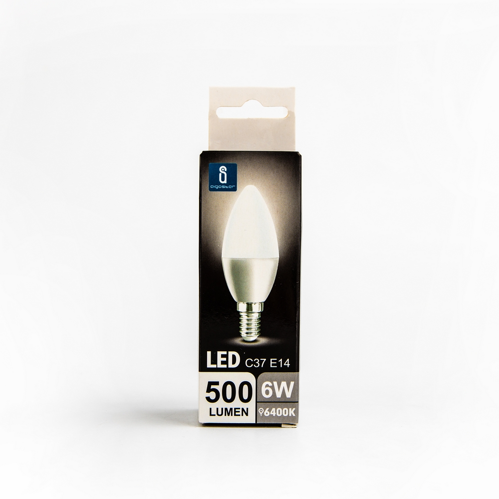 Lampadina Led E14 C37 a oliva 6W Bianco freddo 6400K Aigostar - Foto 2