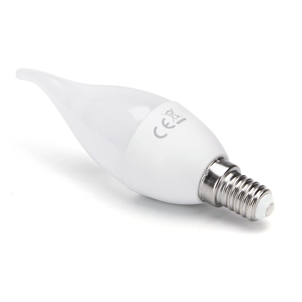 Lampadina Led E14 CL37 a colpo di vento 6W Bianco freddo 6400K Aigostar - Foto 1