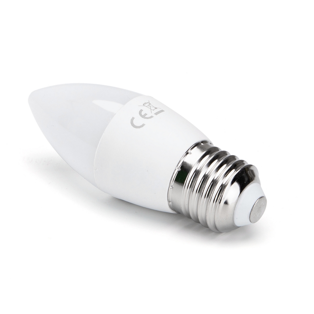 Lampadina Led E27 C35 a candela 7W Bianco freddo 6400K Aigostar - Foto 1