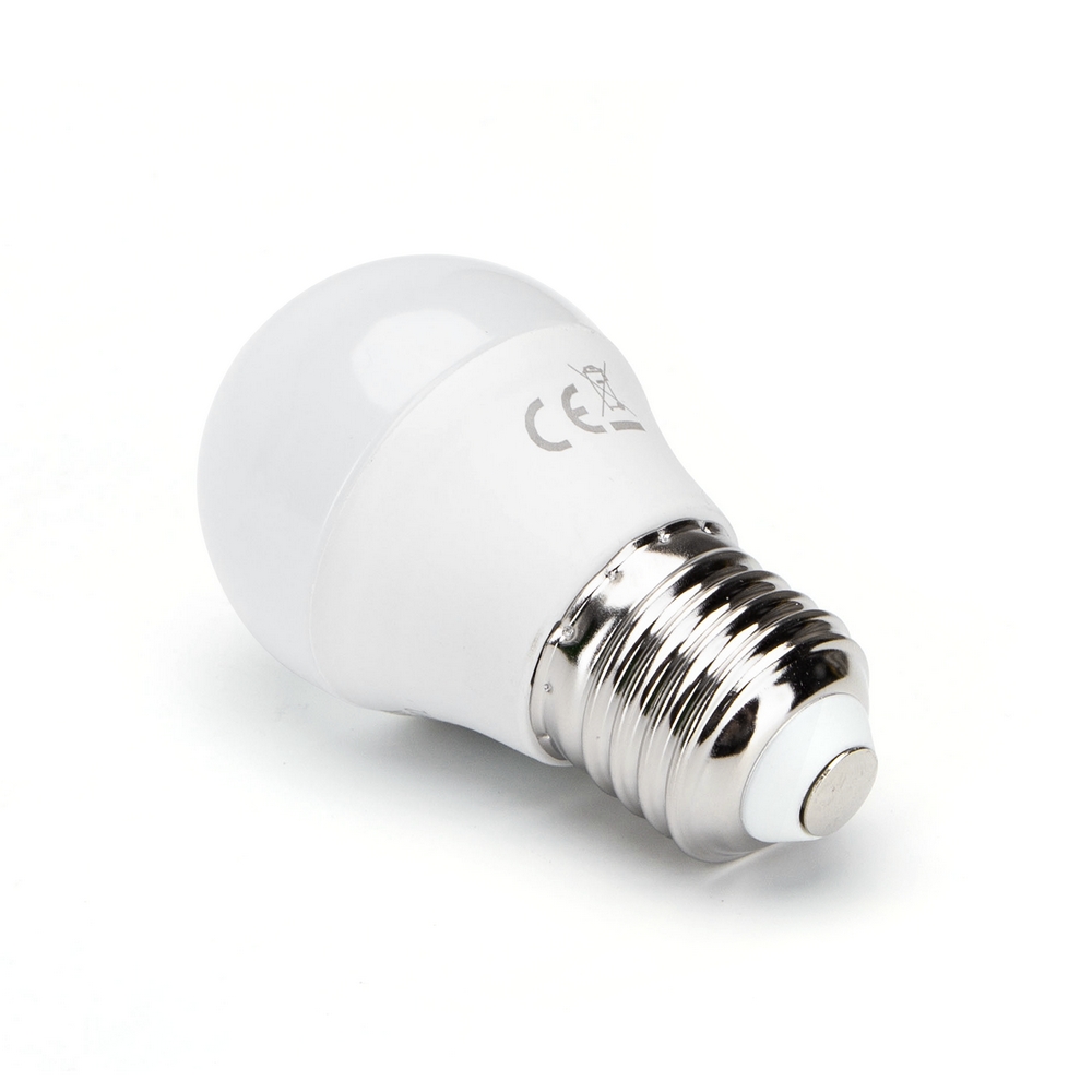 Lampadina Led E27 G45 a sfera 4W Bianco neutro 4000K Aigostar - Foto 1