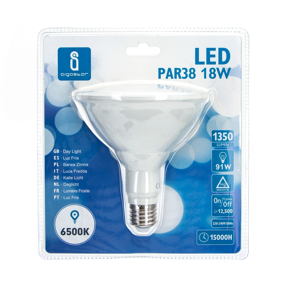 Lampadina Led E27 PAR 18W Bianco freddo 6500K Aigostar - Foto 2