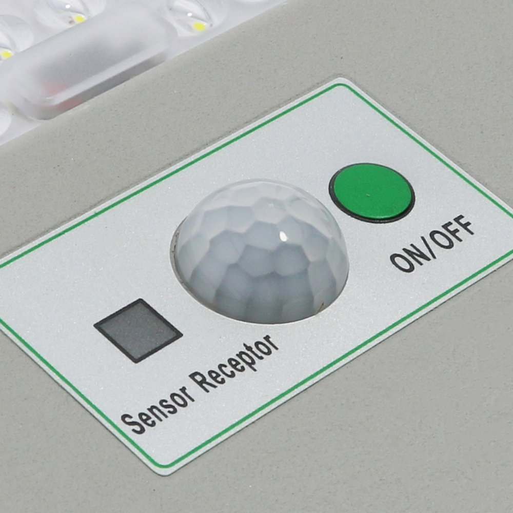 Lampione stradale Led 100W Grigio con pannello solare IP65 Bianco neutro 4000K con sensore crepuscolare e di movimento M LEDME - Foto 3