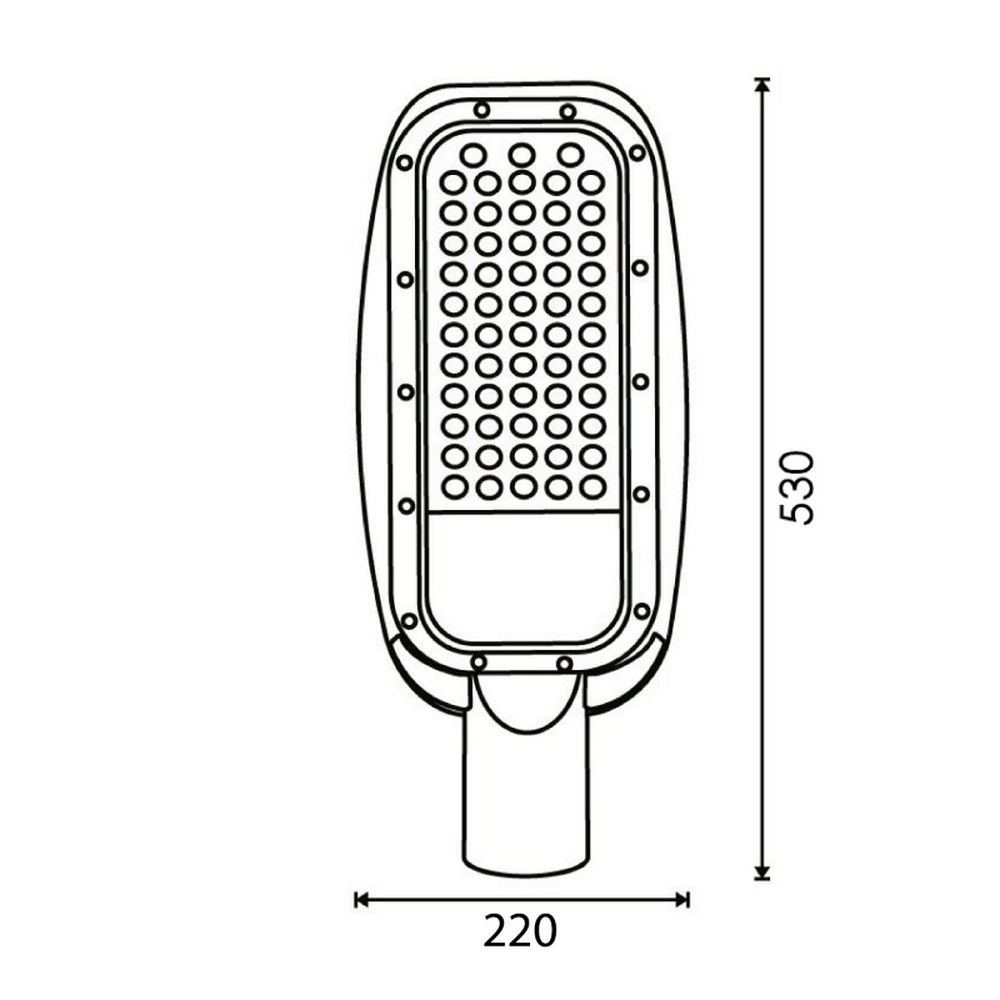 Lampione stradale Led 100W Grigio IP65 Bianco freddo 5000K M LEDME - Foto 3