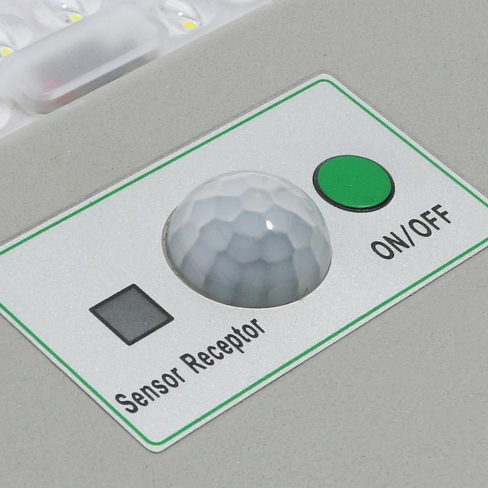 Lampione stradale Led 300W Grigio con pannello solare IP65 Bianco freddo 6000K con sensore crepuscolare e di movimento M LEDME - Foto 3