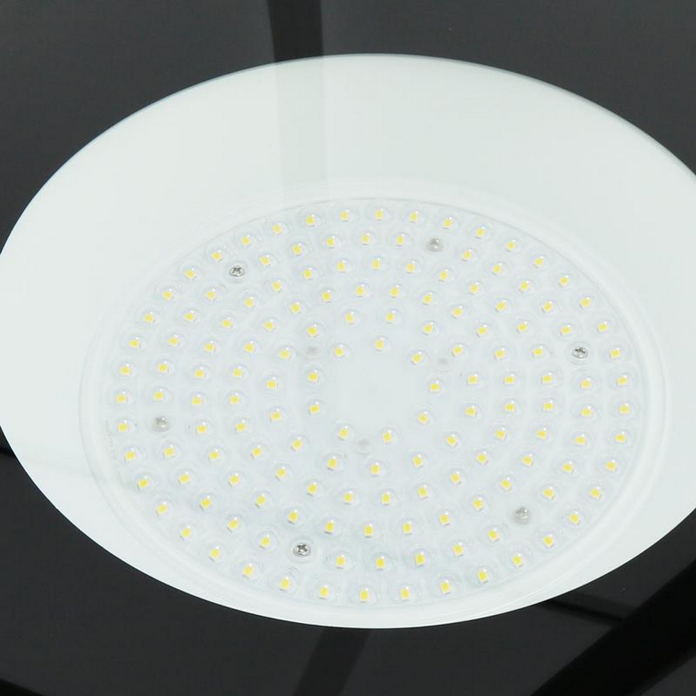 Lampione stradale Led 50W Nero IP65 Bianco freddo 5000K con sensore crepuscolare M LEDME - Foto 1