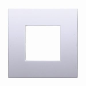 Foto principale Placca 2 moduli 502 in plastica bianca compatibile anche con Vimar Arké