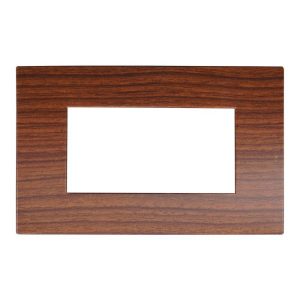 Foto principale Placca 4 moduli 504 in plastica radica compatibile anche con Vimar Arké