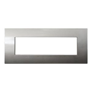 Foto principale Placca 7 moduli 507 in plastica bronzo compatibile anche con Vimar Arké