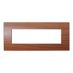 Foto principale Placca 7 moduli 507 in plastica radica compatibile anche con Vimar Arké