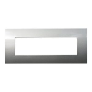 Foto principale Placca 7 moduli 507 in plastica titanio compatibile anche con Vimar Arké