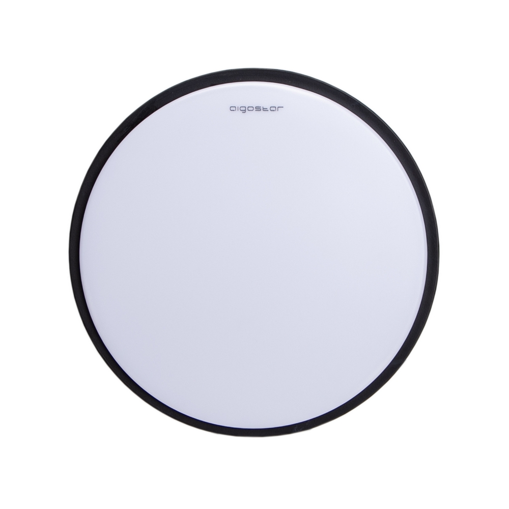 Plafoniera Led 12W Cornice nera rotonda Bianco caldo 3000K Aigostar - Foto 1