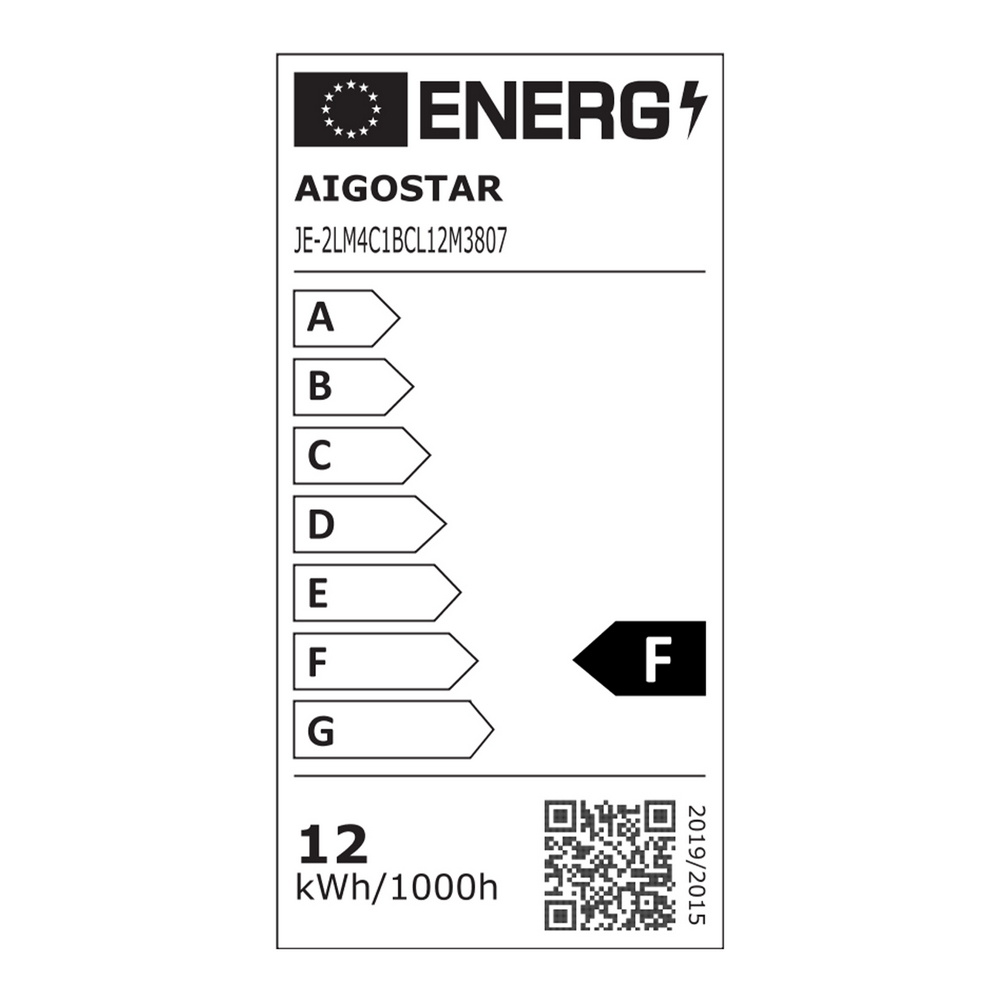 Plafoniera Led 12W Cornice nera rotonda Bianco caldo 3000K Aigostar - Foto 3