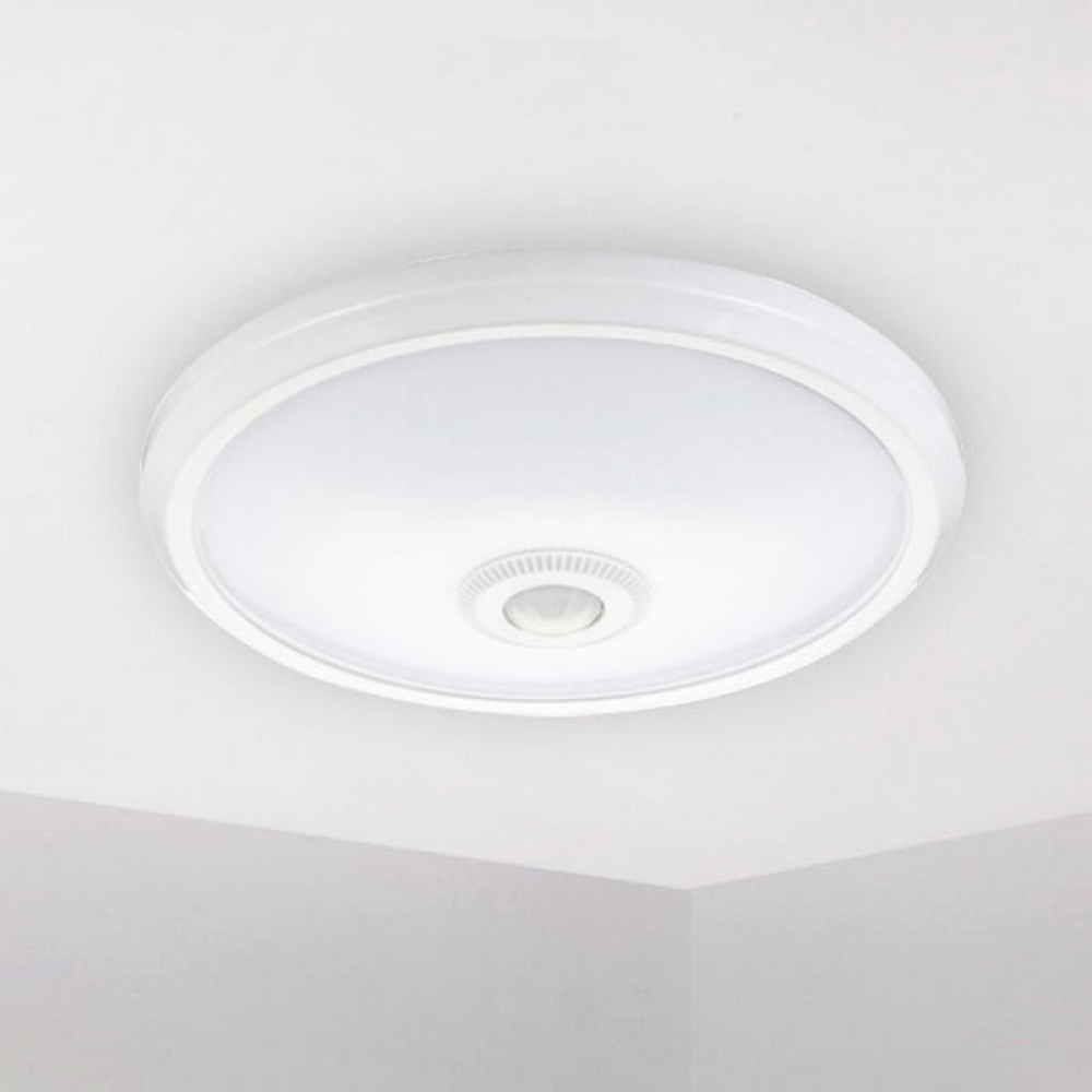 Plafoniera Led Halls 20W Bianca Rotonda con sensore di movimento Bianco neutro 4500K M LEDME - Foto 1