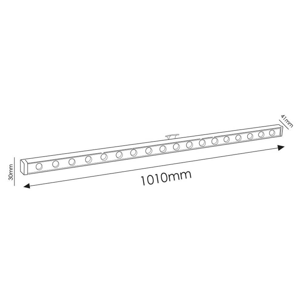 Plafoniera Wall washer Foss 100cm 18W IP65 Bianco neutro 4500K M LEDME - Foto 5