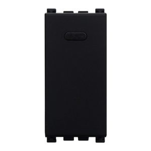 Foto principale Pulsante unipolare basculante 16A nero compatibile anche con Vimar Arké