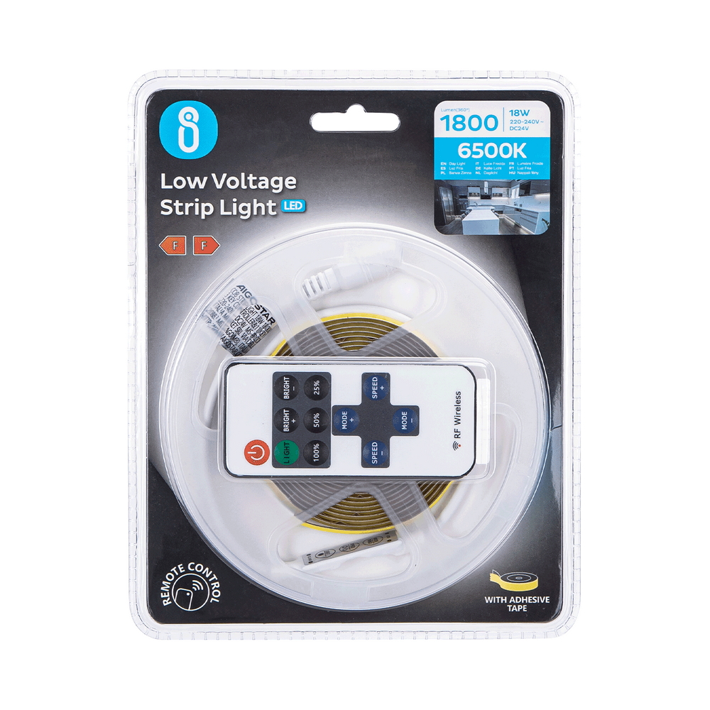 Striscia Led 24V 18W COB 2 metri IP20 Bianco freddo 6500K Aigostar - Foto 4