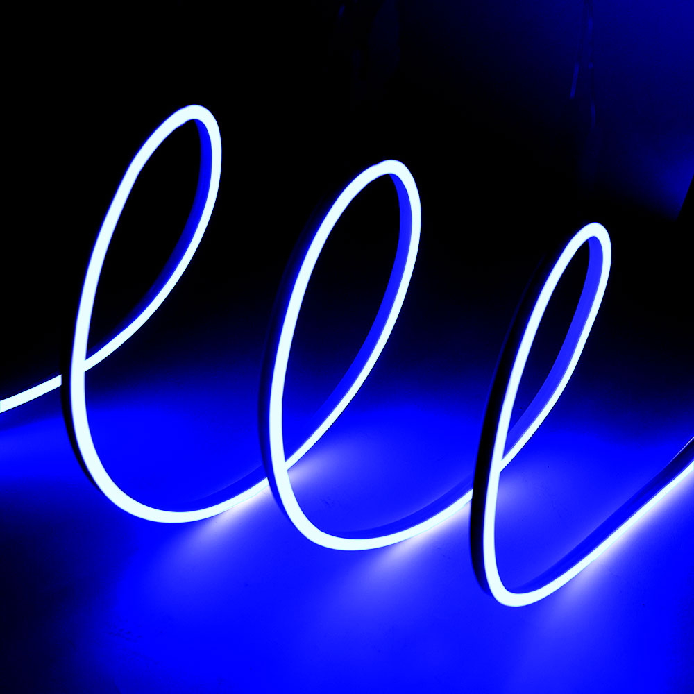 Striscia Led flessibile Neon Flex modellabile 12V 14W/m Bobina 50 metri IP65 Blu M LEDME - Foto 3