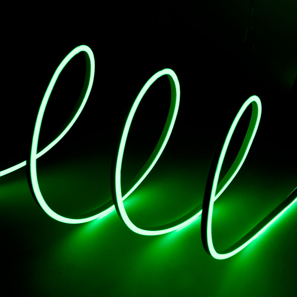 Striscia Led flessibile Neon Flex modellabile 12V 14W/m Bobina 50 metri IP65 Verde M LEDME - Foto 3