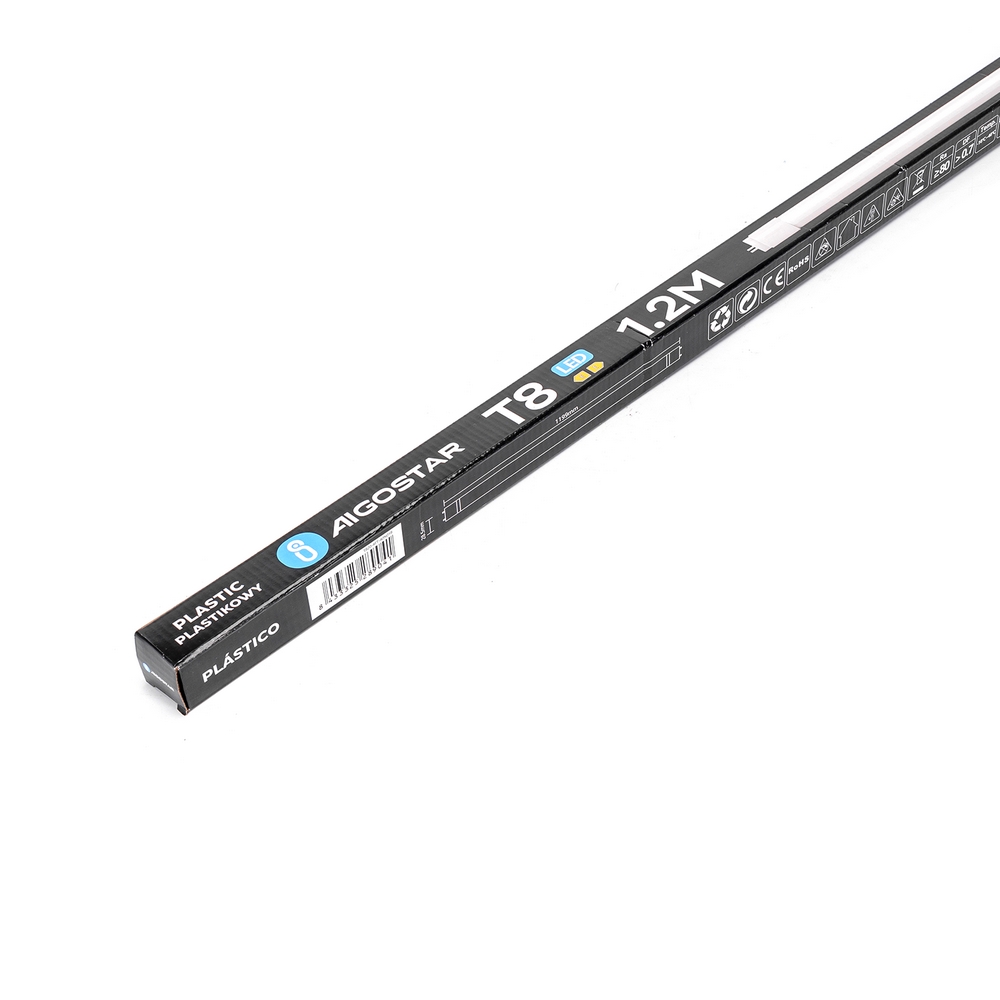 Tubo Led G13 T8 120cm 18W in plastica Bianco neutro 4000K Aigostar - Foto 4