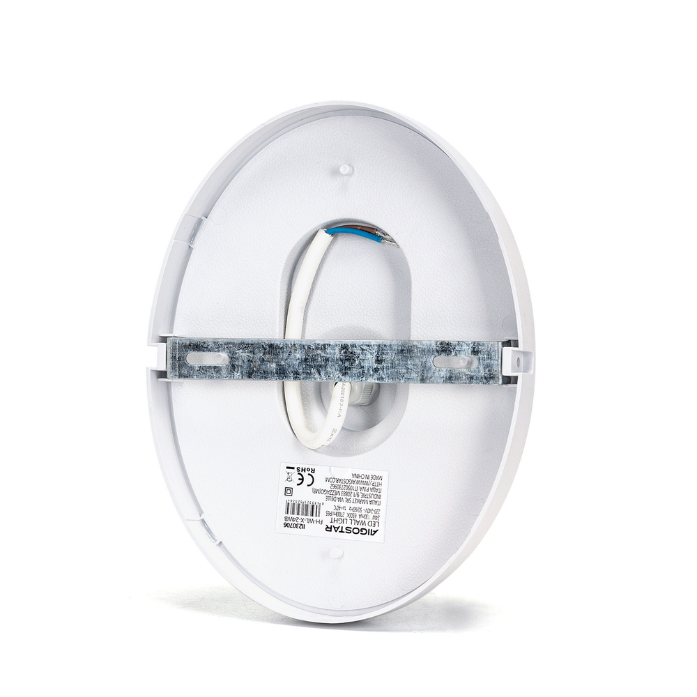 Applique Led da parete slim Eye 24W rotondo Bianco IP65 Bianco freddo 6500K Aigostar - Foto 2