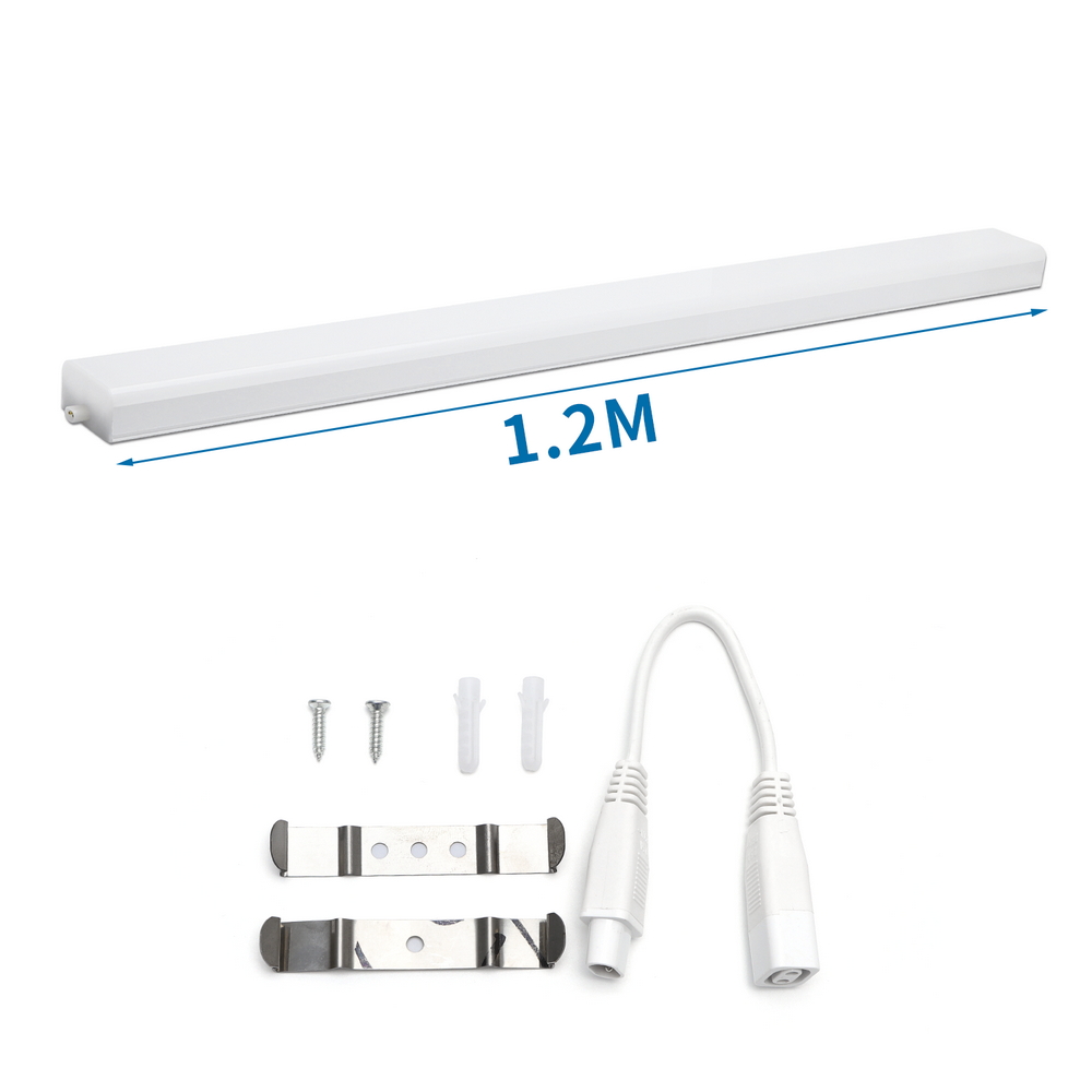 Barra Led Shadowless 24W da 120cm prolungabile Bianco freddo 6500K Aigostar - Foto 1