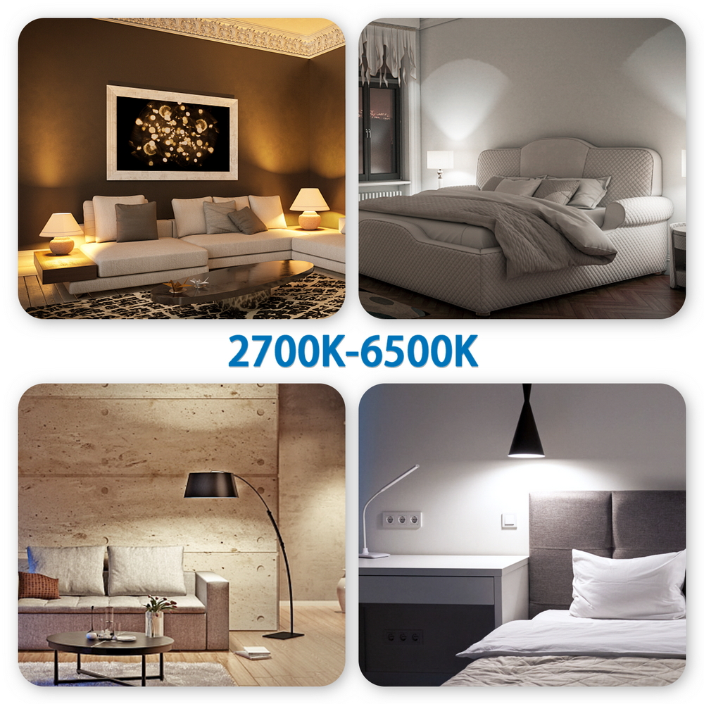 Faretto Led Smart GU10 6W WiFi CCT luce regolabile e dimmerabile Aigostar - Foto 3