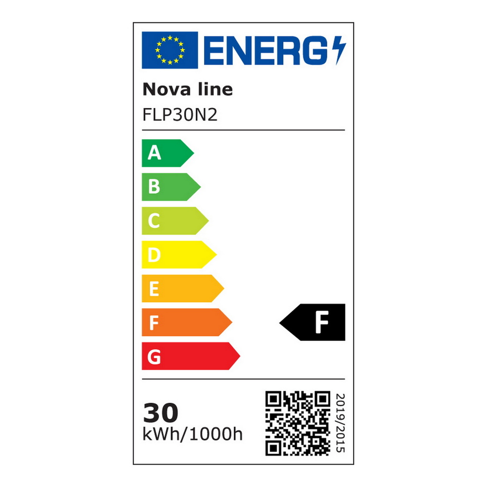 Faro Led da lavoro portatile 30W Nero e giallo IP65 Bianco neutro 4000K Novaline - Foto 1