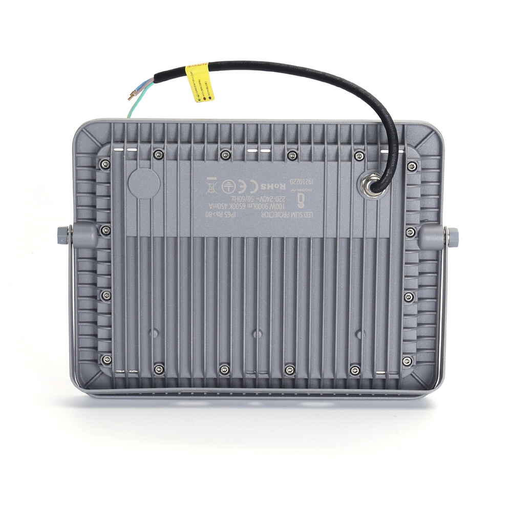 Faro proiettore Led 100W Grigio da esterno IP65 Bianco freddo 6500K Aigostar - Foto 2