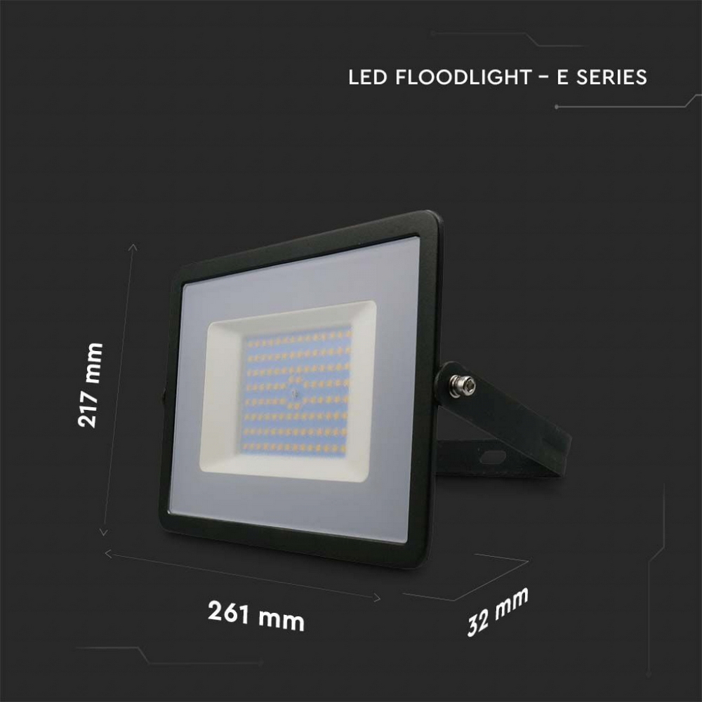Faro proiettore Led 100W Nero da esterno IP65 Bianco freddo 6500K V-TAC - Foto 1