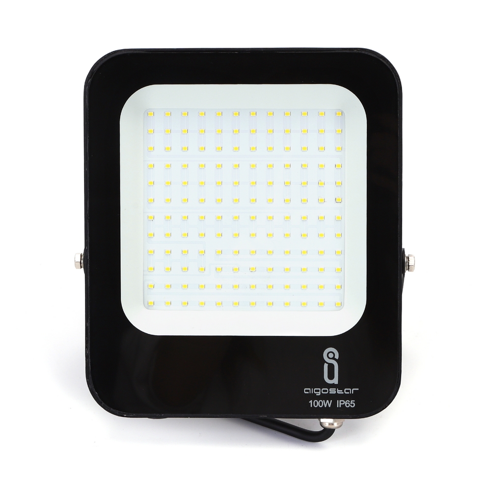 Faro proiettore Led 100W Nero da esterno IP65 Bianco neutro 4000K Aigostar - Foto 1