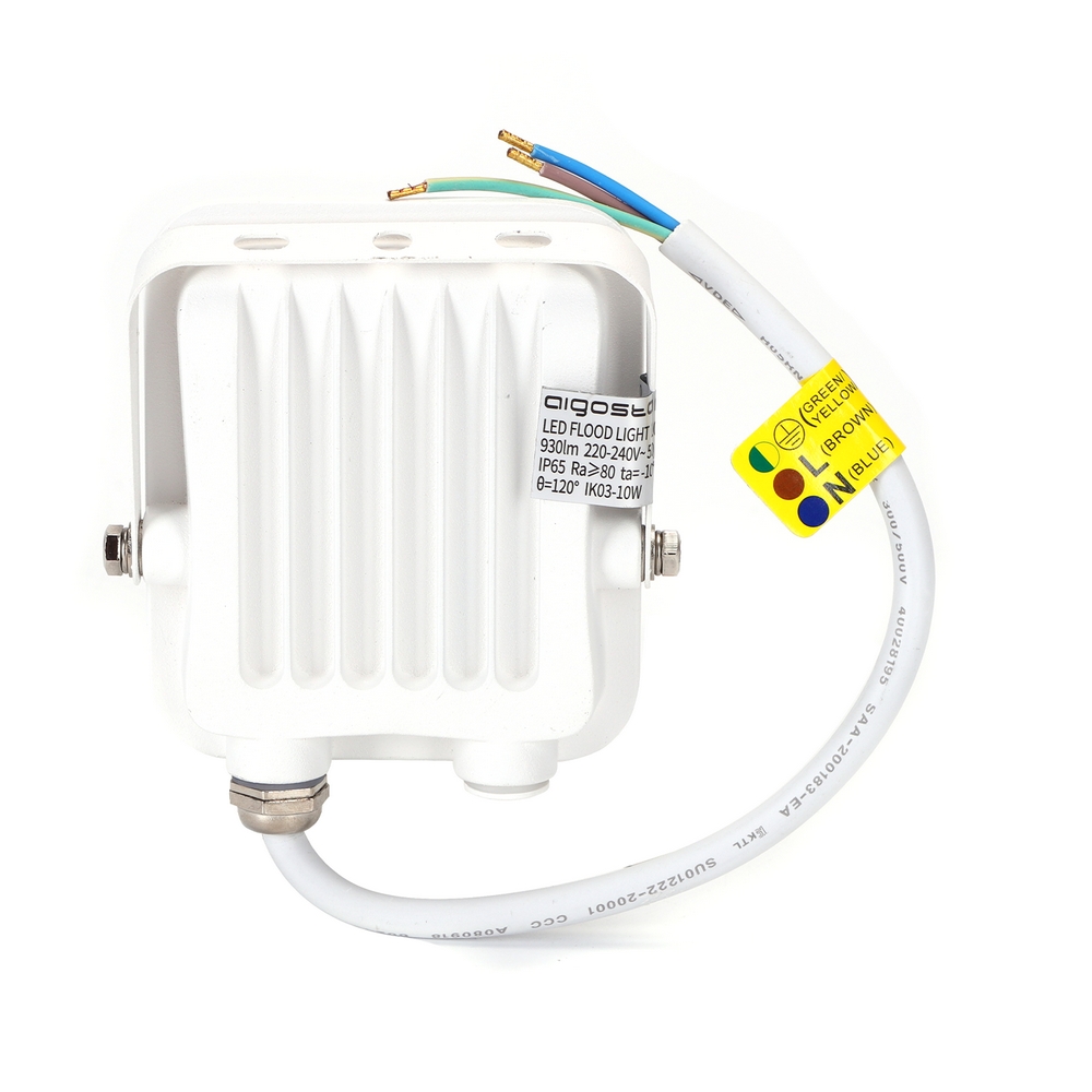 Faro proiettore Led 10W Bianco da esterno IP65 Bianco neutro 4000K Aigostar - Foto 2