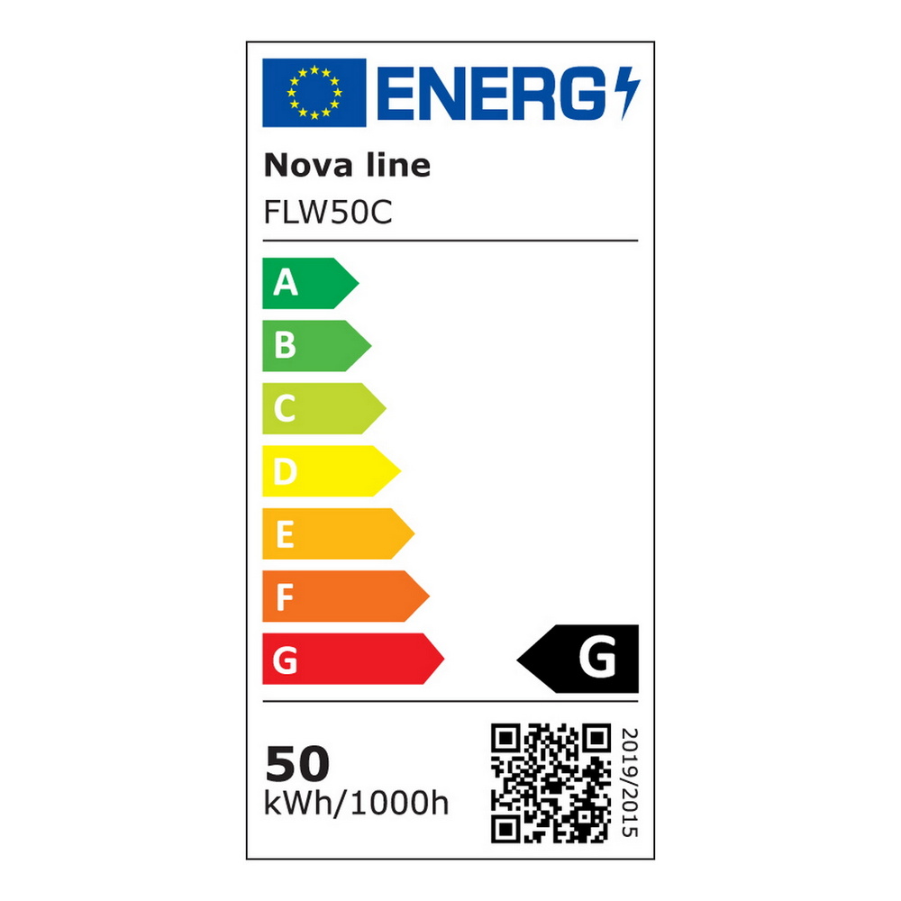 Faro proiettore Led 50W Bianco da esterno IP65 Bianco caldo 3000K Novaline - Foto 1