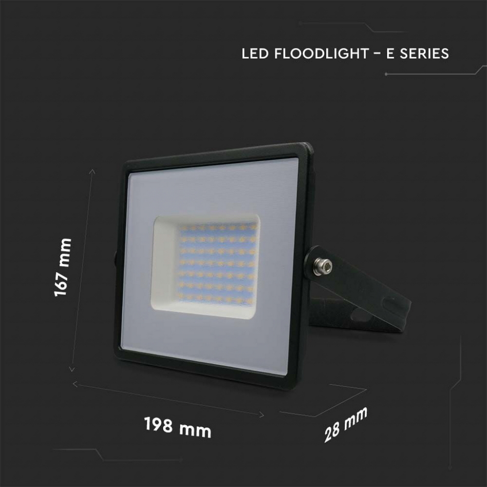 Faro proiettore Led 50W Nero da esterno IP65 Bianco freddo 6500K V-TAC - Foto 1