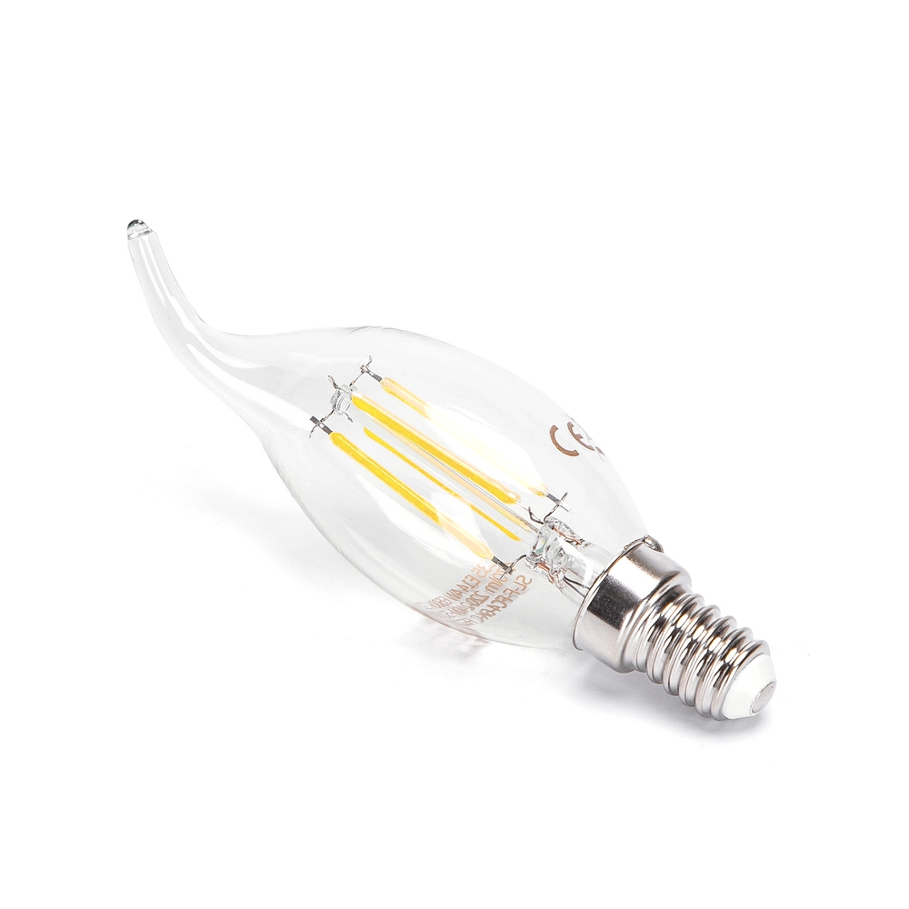 Lampadina Led a Filamento E14 CL35 a colpo di vento 4W Bianco caldo 2700K Neos - Foto 1