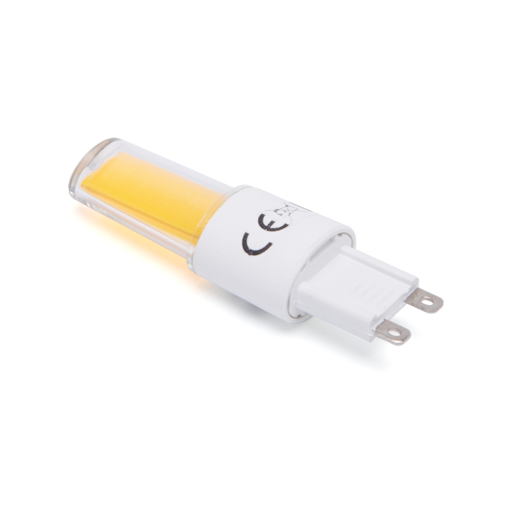 Lampadina Led G9 a Capsula 3,8W COB in vetro trasparente Bianco caldo 3000K Aigostar - Foto 1