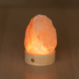 Foto principale Lampada di Sale Himalayano a batteria Rosa naturale 600gr