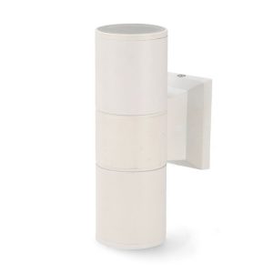 Foto principale Applique da parete Tube Bianco IP54 2 x GU10 M LEDME
