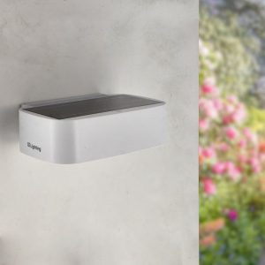 Foto principale Applique Led da parete Plit 1,7W Bianco con pannello solare IP54 Bianco neutro 4000K con sensore crepuscolare e di movimento iSG Lighting