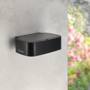 Foto principale Applique Led da parete Plit 1,7W Nero con pannello solare IP54 Bianco neutro 4000K con sensore crepuscolare e di movimento iSG Lighting