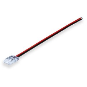 Foto principale Connettore iniziale cablato striscia Led COB Free Cut 12-24V 8mm monocolore 2 pin con cavo IP20 M LEDME
