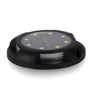 Foto principale Faretto segnapassi Led 2W Nero con pannello solare IP54 Bianco freddo 6000K con sensore crepuscolare M LEDME