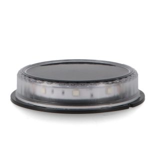 Foto principale Faretto segnapassi Led 3W Nero con pannello solare IP54 RGB con sensore crepuscolare M LEDME