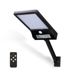 Foto principale Faro Led 40W Nero con pannello solare IP65 Bianco freddo 6500K con sensore crepuscolare e di movimento Aigostar